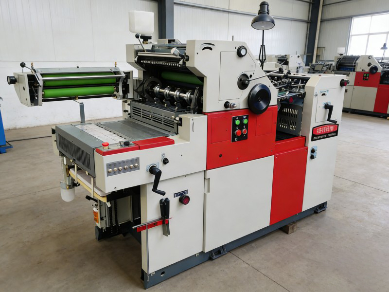 The working principle of an offset printing press